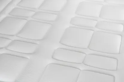 Ensemble Matelas Sommier 90x200 cm - Sommier Blanc (en kit) - Vital Soft