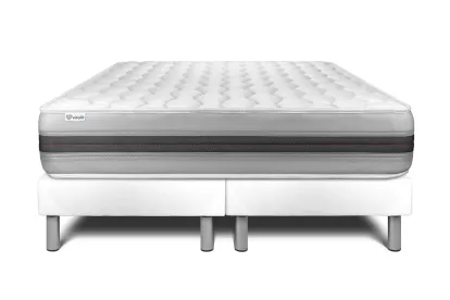 Ensemble Matelas Sommier 180x200 cm - 2 Sommiers Blanc - Vitalspring Recover