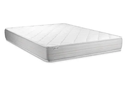 Ensemble Matelas Sommier 140x220 cm - Sommier Blanc (en kit) - Vitalmemo