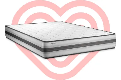 Matelas 130x200 cm Ressorts ensachés et Mémoire de forme - Vitalpower Recover