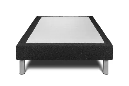 Ensemble Matelas Sommier 90x200 cm - Sommier Noir (déjà monté) - Vitalmemo One