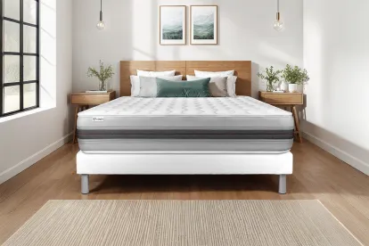 Matelas 120x200 cm Ressorts ensachés et Mémoire de forme - Vitalspring Recover