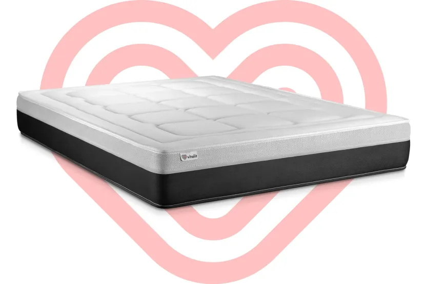 Matelas 180x220 cm Ressorts ensachés et Mémoire de forme - Vital Form