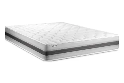 Ensemble Matelas Sommier 135x190 cm - Sommier Blanc (en kit) - Vitalspring Recover