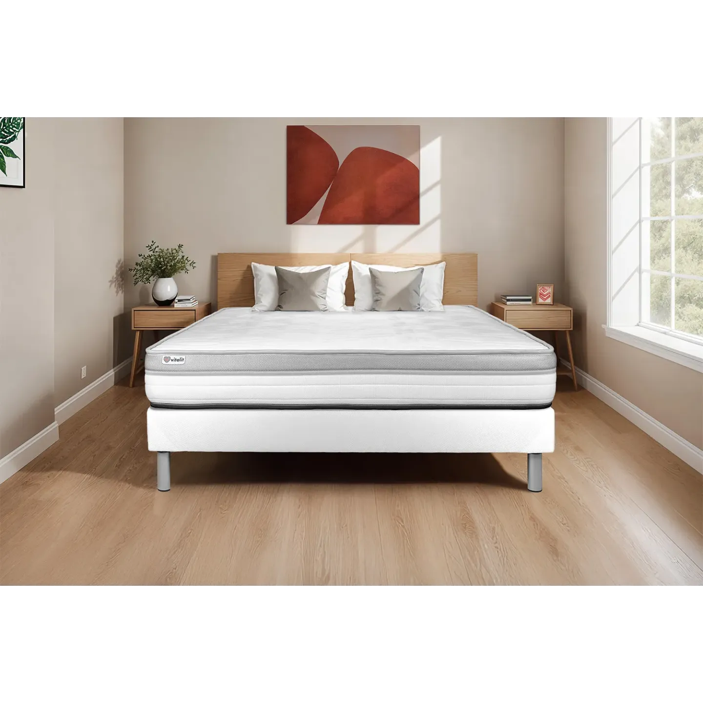 Matelas Viscosystem 140x190 Cm – Mousse Haute Qualité, Ferme – Neuf Sous Emballage