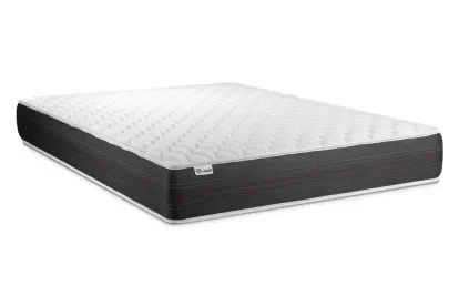 Ensemble Matelas Sommier 150x190 cm - Sommier Noir (en kit) - Vitalspring
