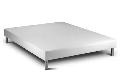 Ensemble Matelas Sommier 140x200 cm - Sommier Blanc (déjà monté) - Vital Power Zen