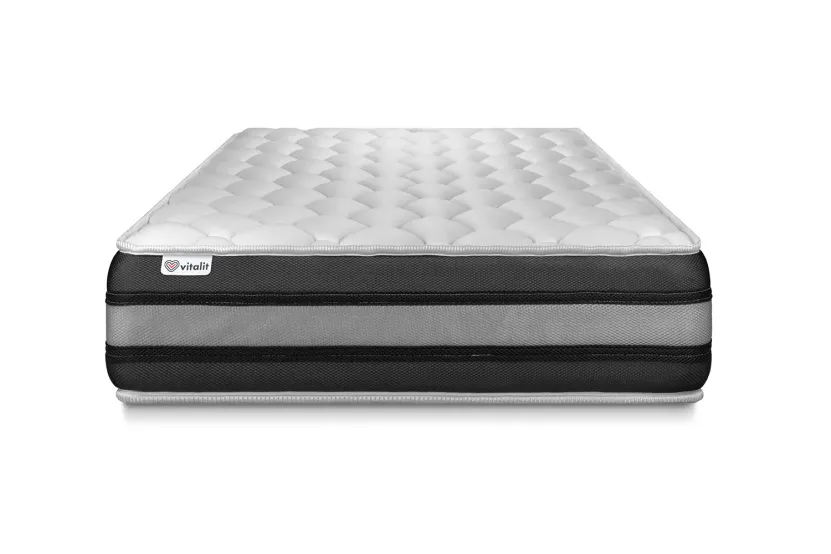 Matelas 70x200 cm Ressorts ensachés et Mémoire de forme - Vitalspring Zen