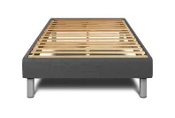 Ensemble Matelas Sommier 90x190 cm - Sommier Gris (en kit) - Vital Relax Ensemble Matelas Sommier 90x190 cm - Sommier Gris (en kit) - Vital Relax