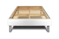 Ensemble Matelas Sommier 120x200 cm - Sommier Blanc (en kit) - Vitalmemo Back Ensemble Matelas Sommier 120x200 cm - Sommier Blanc (en kit) - Vitalmemo Back